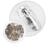 MollyLac metalik puder za nokte Alu ljuskice primamljivo srebro 0,2 g br. 1