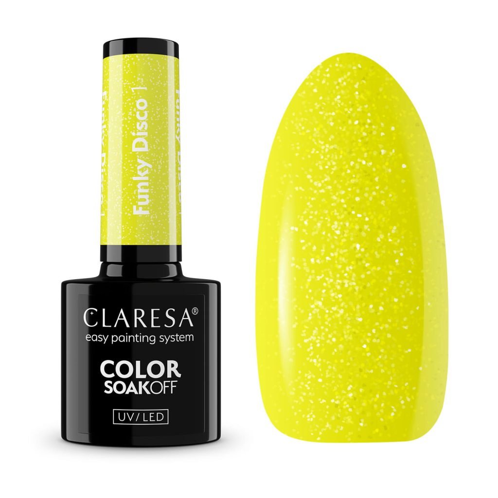 GEL-NAIL-POLISH-funky-disco-1-yellow-groove-1024x1024-1.jpg Claresa Gel Lak Funky Disco 1 - 5g - Image 1