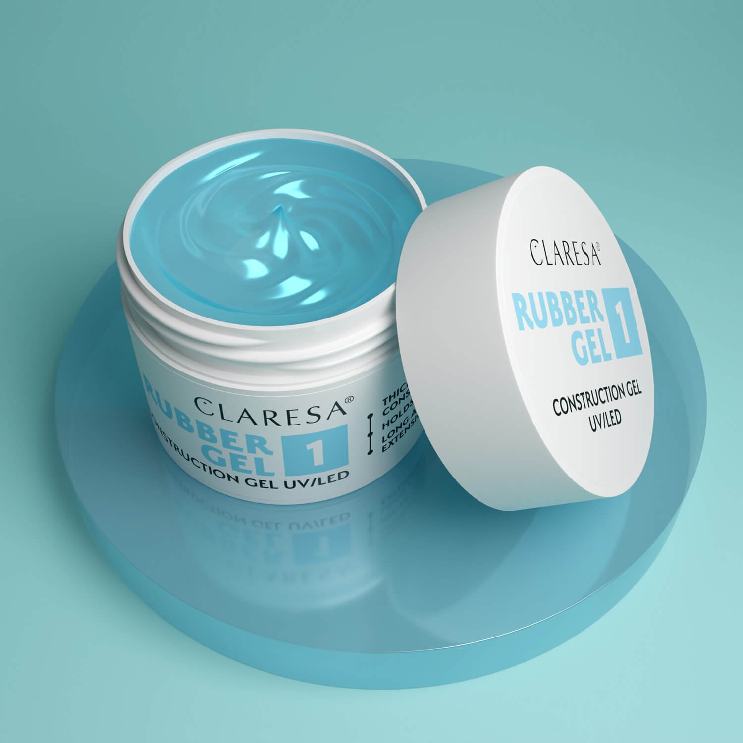 1000064740.jpg Claresa Rubber Gel 1( clear) – 45g - Image 1