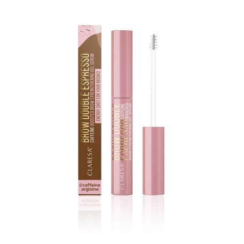 CLARESA-Brow-DOUBLE-ESPRESSO-wzmacniajace-zelowe-serum-do-brwi-6g.jpg CLARESA Brow DOUBLE ESPRESSO gel serum za učvršćivanje obrva 6g - Image 1