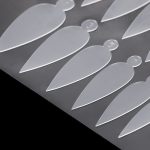 Combo dual form system silikonski francuski kalupi, dugi vrh, 12 kom