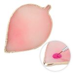 Kamena paleta za miješanje lakova i fotografija, list breskve