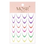 Gradient French samoljepljive naljepnice za nokte, French ombre, smile line, mix boja, cca 24 kom.