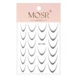 Gradient samoljepljive naljepnice za nokte/French/Ombre/French smile line 23 kom. crni SD-1934
