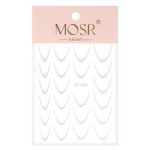 Gradient samoljepljive naljepnice za nokte/French/Ombre/French smile line 23 kom. bijela SD-1933