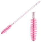 Ružičasta četkica za trepavice - prozirni/štapić 50kom - Image 2