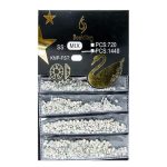 Stakleni kamenčići za nokte C-4 mix veličina cca 1440 kom pak - Image 2