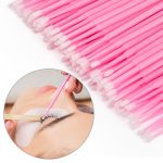 Profesionalni aplikatori za trepavice bez vlakana roze 100 kom