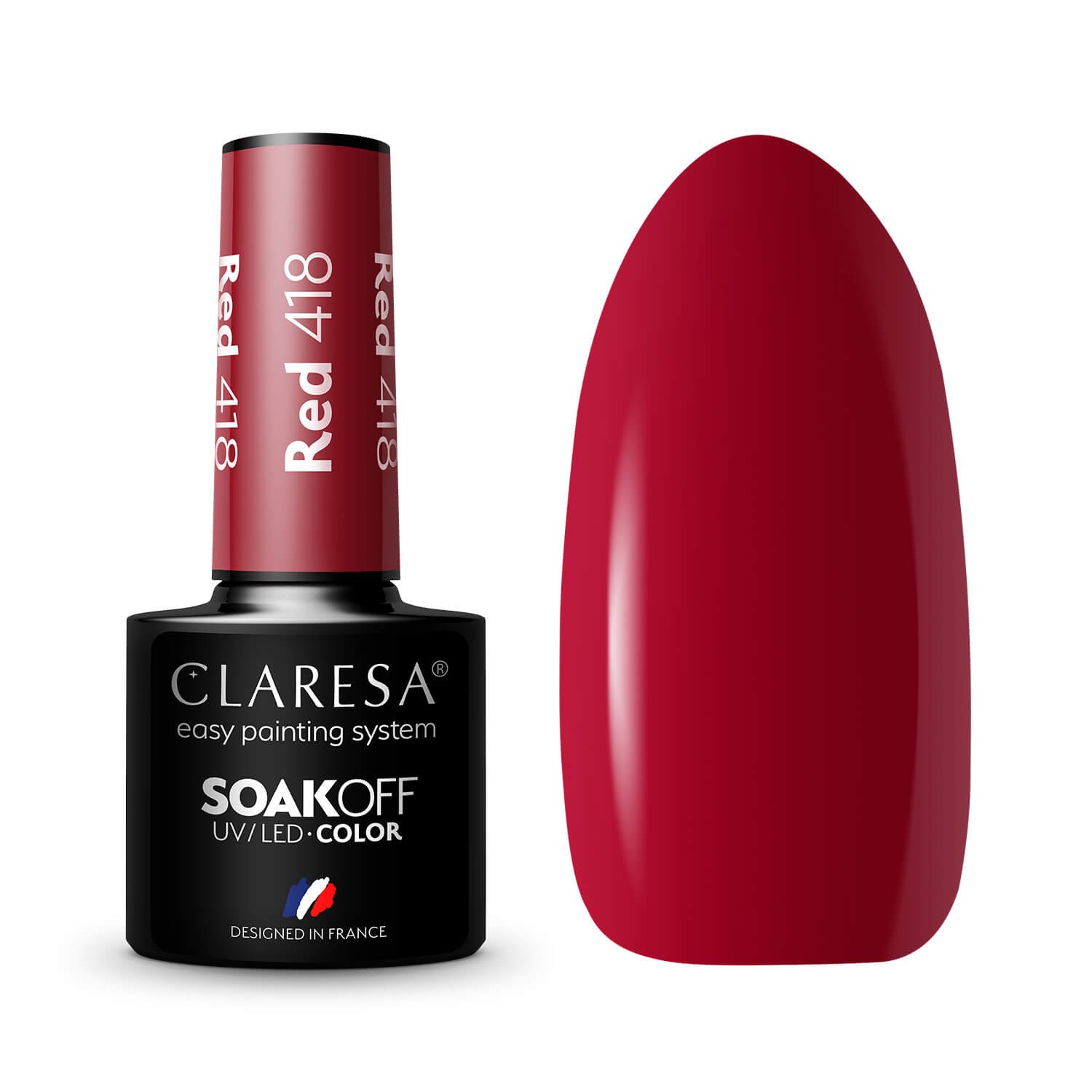 2025/07/1000117856.jpg Claresa Gel lak Red 418 – 5g - Image 1
