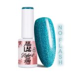 LED/UV gel lak  Blues Flash Glitter Blue AlleLac HEMA/Di-HEMA Free 6g - Image 3