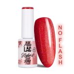 Lakier LED/UV Gel lak Reds Flash Glitter Raspberry AlleLac HEMA/Di-HEMA Free 6g - Image 3