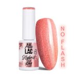 Lakier LED/UV Gel lak Oranges Flash Glitter Light Orange AlleLac HEMA/Di-HEMA Free 6g - Image 2