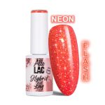 Lakier LED/UV Gel lak Oranges Flash Glitter Orange AlleLac HEMA/Di-HEMA Free 6g