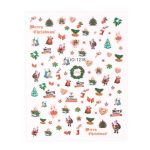 Samoljepljive božićne naljepnice za nokte JO-1218