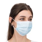 HJR troslojne zaštitne maske za jednokratnu upotrebu, plave, 50 kom.
