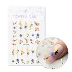 Samoljepljive naljepnice za nokte s cvijećem CM-054