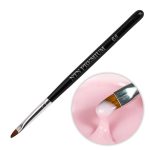 NTN Premium crna opalescentna ovalna četkica za gel, veličina 6