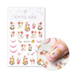 Samoljepljive naljepnice za nokte cvijeće JO-2715