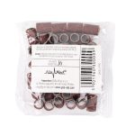 Kapice za manikir i pedikir, abrazivni jastučići, cilindar, 6 mm, granulacija 100, AlleMed, smeđe, 50 kom.