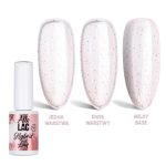 LED/UV Gel Polish Pinks Peachy Glitter AlleLac HEMA/Di-HEMA Free 6g