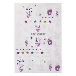 Tanke samoljepljive naljepnice za nokte za Božić STZ-CS187