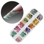 Zdrobljene školjke za ukrašavanje noktiju u kutiji br. 3