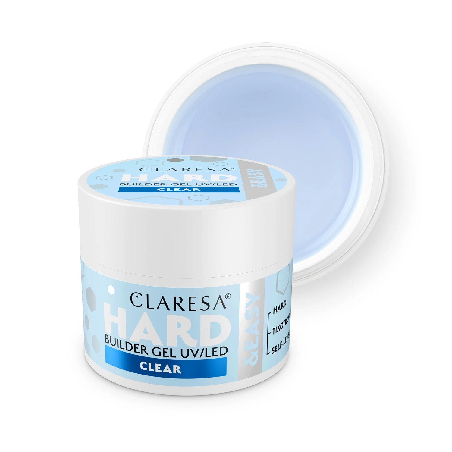2025/11/Claresa-Hard-Easy-builder-gel-Clear.jpg Claresa Hard & Easy builder gel Clear – 45 g - Image 1