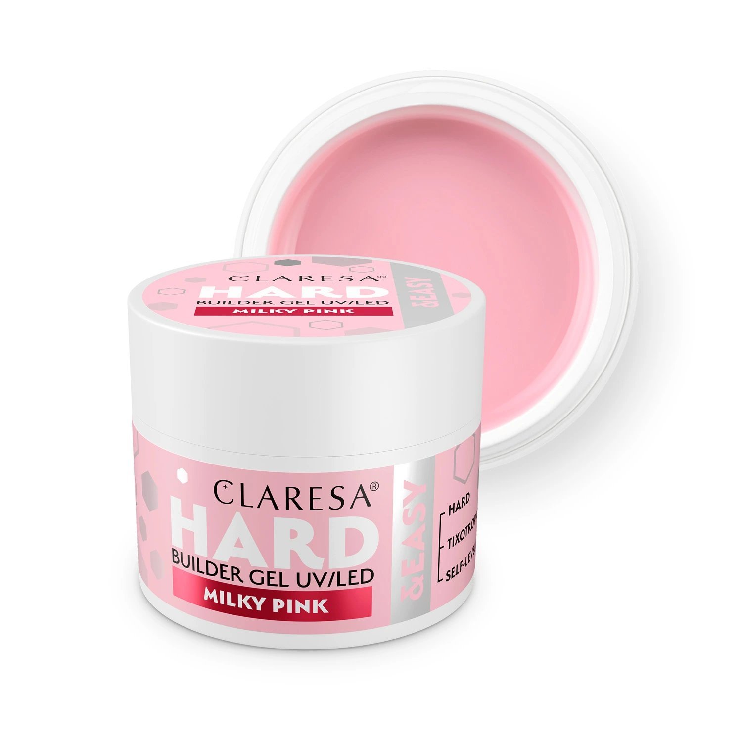 2025/12/1000145199.jpg Claresa HARD&EASY Builder Gel MILKY PINK 12g - Image 1