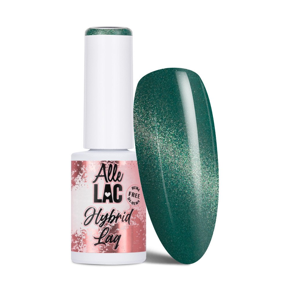 2025/12/1000145284.jpg LED/UV Gel Polish Cat Eye CAT 2 Green AlleLac HEMA/Di-HEMA Free 6g - Image 1