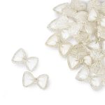 3D ukrasi za nokte u obliku bijele mašne, 20 komada