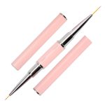 Dvostrana četkica za nail art 6mm i 12mm roza