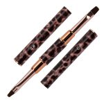 Dvostrani kist za gel br. 4 i br. 6 s ovalnim leopard printom