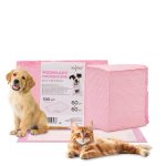 Upijajuće podloge za pse, trening za mokrenje, higijena, čistoća, AlleMed, 100 kom., 60x60 cm, roze