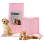 Upijajuće podloge za pse, trening za mokrenje, higijena, čistoća, AlleMed, 100 kom., 60x90 cm, roze