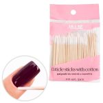 AlleLac drveni štapići s vatiranim vrhom 7 cm 100 komada