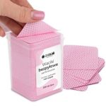 Perforirani pamučni jastučići protiv prašine 5x5 cm u kutiji od 200 ružičastih