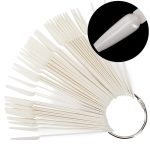 Uzorak lakova za nokte Ballerina na kotačiću za gelove, hibride i prahove, mliječni, 50 kom.