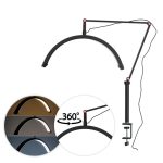 LED kozmetička lampa lučna 20W stolna bez sjene crna DZ-M3X