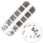 Molly Nails kutija za dekoraciju crnoj boji, 1000 dijelova