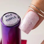 Flakes Rubber Base Milk&Purple Molly Nails HEMA/Di-HEMA bez 10 grama - Image 2