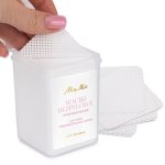 Molly Nails perforirani jastučići za nokte bez prašine, bijeli 5x5 cm, 200 komada