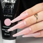 Acrylgel Polygel građevinski gel za ekstenzije AcrylGel Molly Nails HEMA/Di-HEMA Free French Pink 30 ml - Image 2