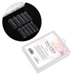 Molly Nails YQ-4 kvadratni dvostruki tunelski gornji kalupi, XL dužine, za nadogradnju noktiju, 120 kom.