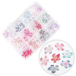 Molly Nails akrilna 3D kutija za cvjetne ukrase, miks boja, 60 komada