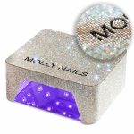 Molly Nails 36W UV/LED lampa za nokte za hibridne lakove, gelove i akrilne gelove, bežična s cirkonima, V9BAT, duljina kabela 3 m