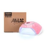 AlleLac dvostruka UV/LED lampa za nokte 248W za hibridne lakove, gelove i akrilne gelove, ružičasta Y13, duljina kabela 3 m